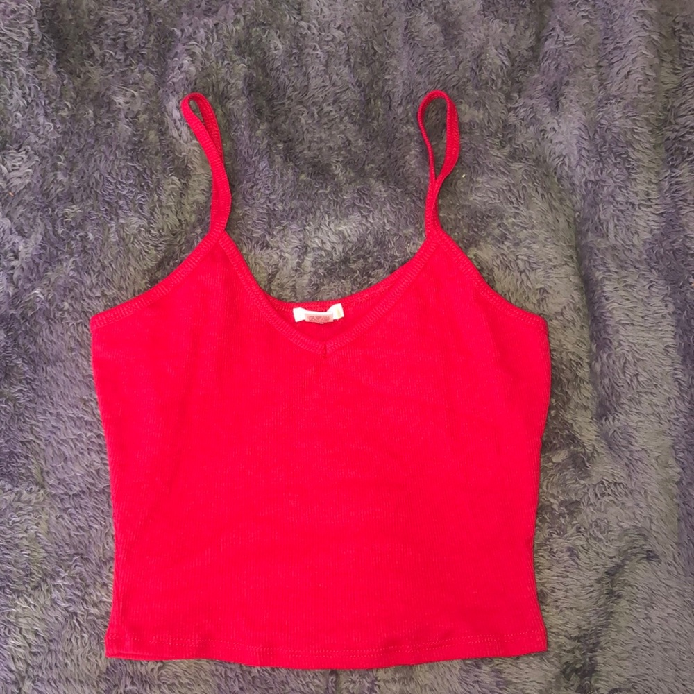 Red tank top